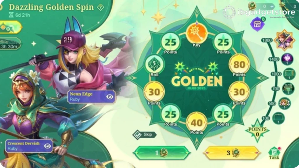 Dazzling Golden Spin, Fitur Utama Golden Month 2026