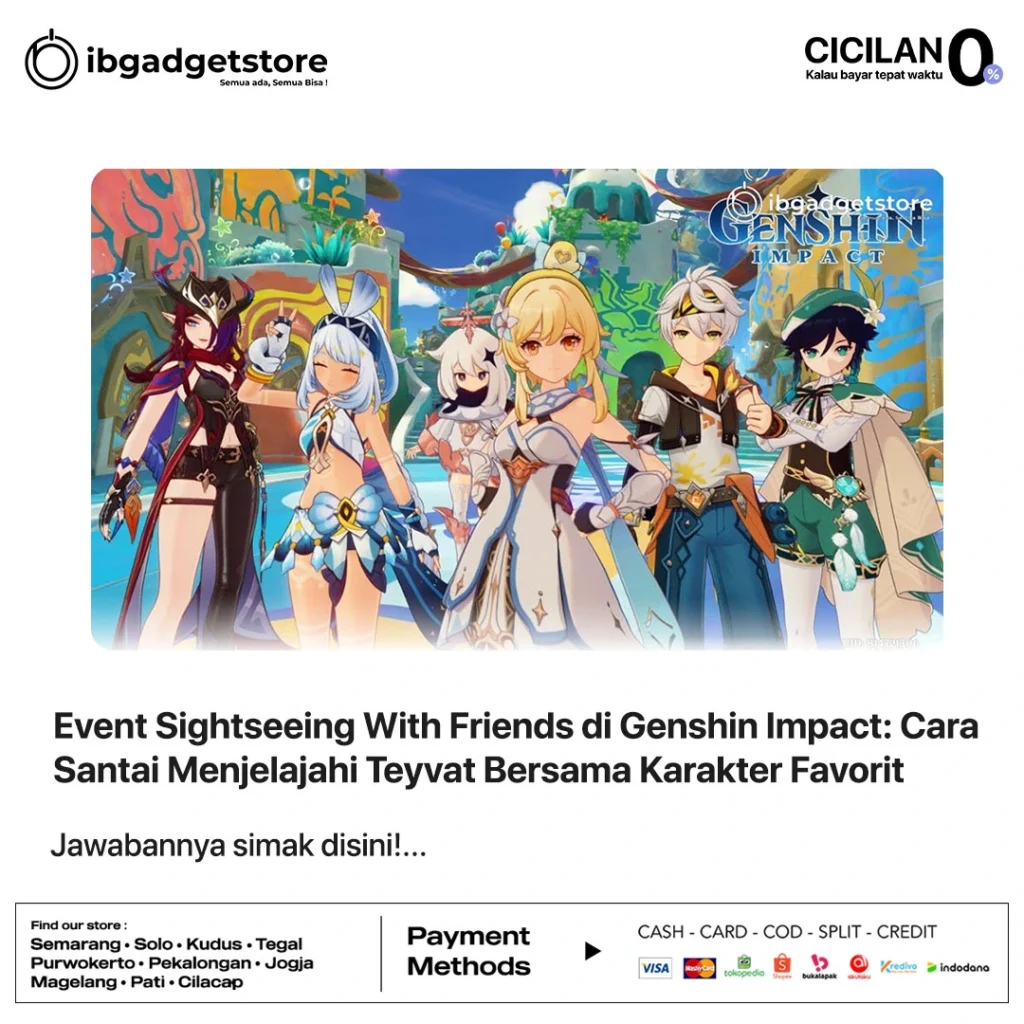 Event Sightseeing With Friends di Genshin Impact Cara Santai Menjelajahi Teyvat Bersama Karakter Favorit