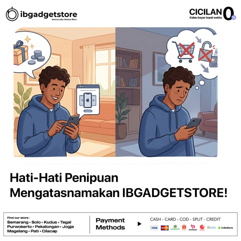 Hati-Hati Penipuan Mengatasnamakan IBGADGETSTORE!