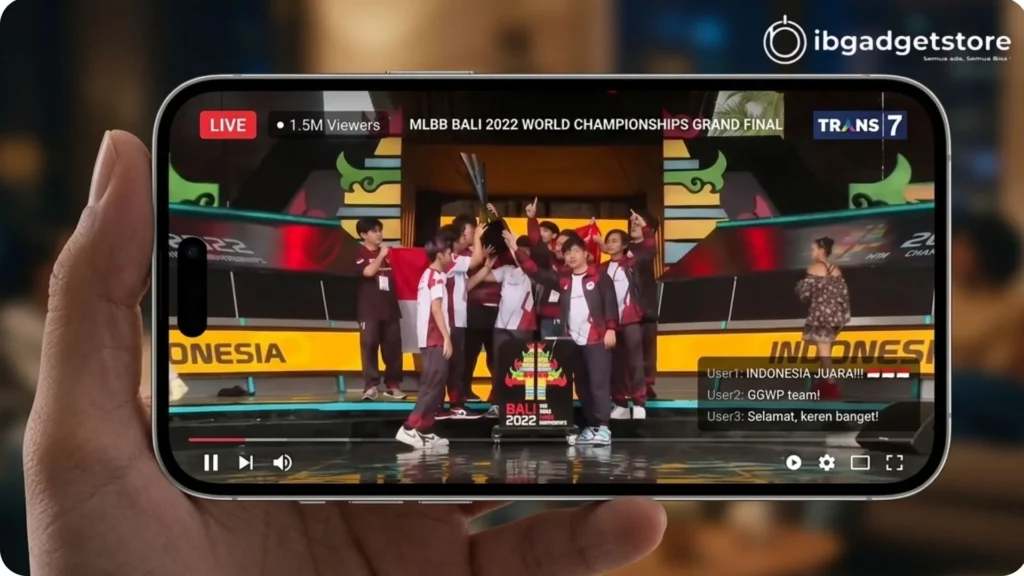 Rekomendasi iPhone untuk Streaming Turnamen Esports