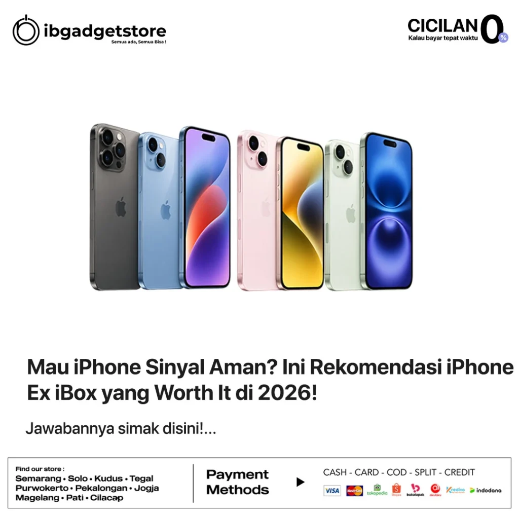 Mau iPhone Sinyal Aman? Ini Rekomendasi iPhone Ex iBox yang Worth It di 2026