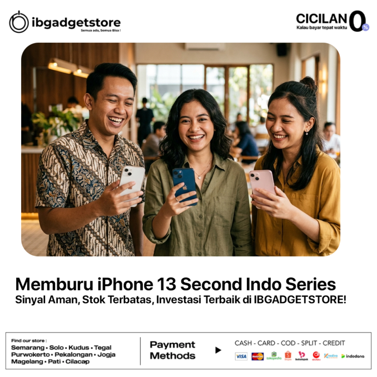 Memburu iPhone 13 Second Indo Series- Sinyal Aman, Stok Terbatas, Investasi Terbaik di IBGADGETSTORE!