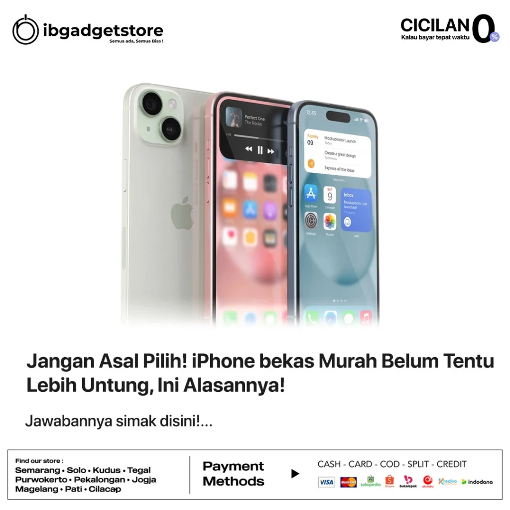 Jangan Asal Pilih! iPhone bekas Murah Belum Tentu Lebih Untung, Ini Alasannya!
